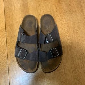 Birkenstock Arizona, gray suede